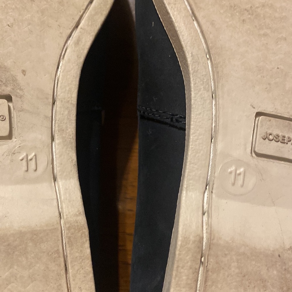 Joseph Abboud. Boat shoes. Navy blue and white. Size 11. - Picture 7 of 9